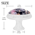 thumbnail image 4 of 4 Pcs Deer Rose Knobs for Kitchen Cabinet Cupboard Dresser Bookcase Drawer Pulls Handles Round Home Decor, 4 of 8
