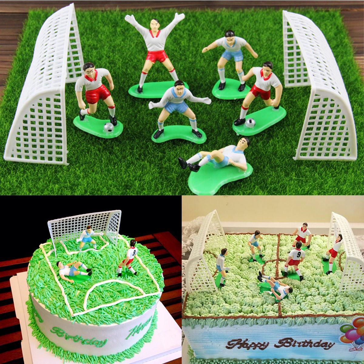 Cake Decorating Tools 8Pcs Vintage Soccer Football Cake