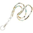 thumbnail image 1 of Lanyards for ID Badges, with Rubber Stoppers for Eyeglass Chain, Beaded Lanyard Eyeglass Chains for Women Lanyard for Keys A, 1 of 5