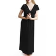 thumbnail image 1 of Vestido Largo Tipo Bata Cruazado Cintilla Formal Abierto THE DIFFERENT SOCIETY Side B collection Vestido largo, Tipo Bata con abertura y Tirante, Para Toda Ocasión., 1 of 4