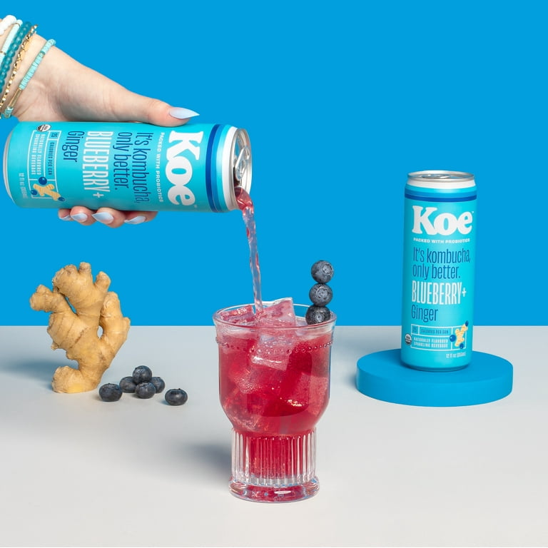 KOUBO DRINK 2本セット USDA Organic Koe Blueberry Ginger Kombucha - Probiotic Sparkling