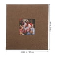 thumbnail image 2 of HINTRMENT Reusable Coffee Linen Photo Album with Self Adhesive Pages for Displaying Favorite Pictures, 2 of 5