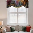 thumbnail image 2 of Country Forest Tie Up Valance Curtains for Windows, Kitchen Curtains Window Treatments, Fall Farmhouse Trees Cabin Nature Scenery Short Window Shades Valances for Bedroom Bathroom Cafe 42"x12", 2 of 8