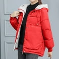 thumbnail image 4 of Christmas Clearance! ZVNAΖH Women Puffer Coat with Hood Zip Up Quilted Jacket Winter Parka Jacket Warm Cardigan Jacket Casual Padded Jacket, 4 of 7