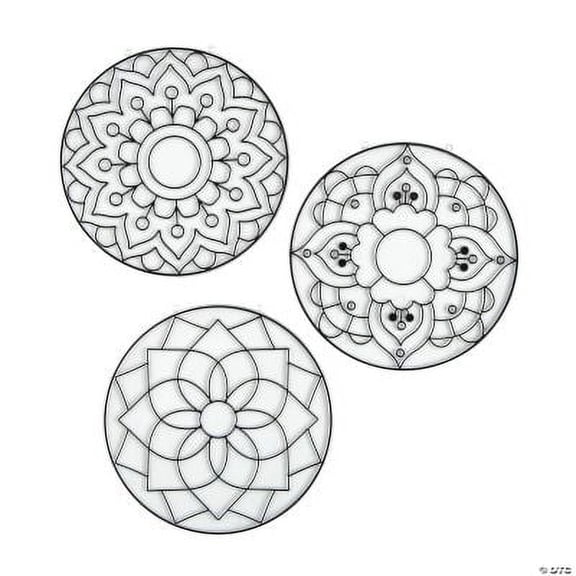 Fun Express Lotus Flower Suncatchers Craft Kits, 12 Piece