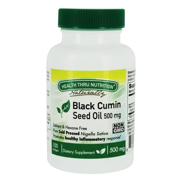 Black Cumin Seed Oil 500mg (100 Softgels) First Cold Pressed (NON GMO