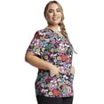 thumbnail image 4 of Dickies EDS Scrubs Top For Women V-Neck Print DK876, S, Love Hope Heal, 4 of 6