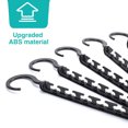 thumbnail image 2 of Dofulay Space Saving Hangers,10 Pack Plastic Adult Clothes Hanger Closet Space Saver Organizer,Black, 2 of 6