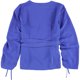 thumbnail image 2 of bar III Blusa de punto con pliegues para mujer, azul, mediana, 2 of 2