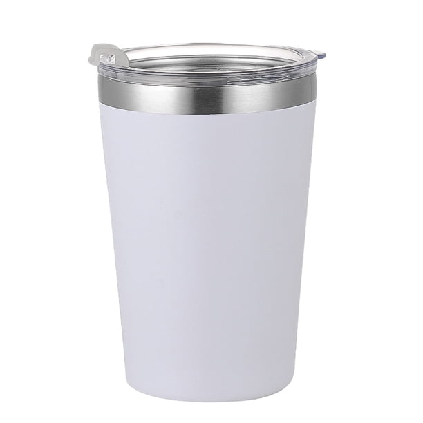 Taza de leche linda para niños de 8 oz/12 oz, con aislamiento de doble capa, preservación del frío, cubierta de pajita portátil, mini taza para automóvil
