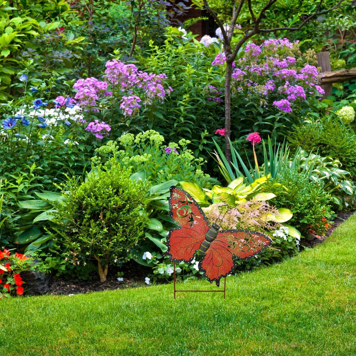Metal Butterfly Garden Stakes Spring Decorative Yard Signs&nbsp;