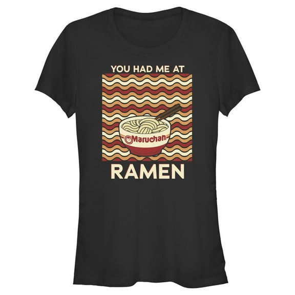 Junior's Maruchan You Had Me at Ramen Graphic Tee Black Small