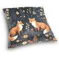 thumbnail image 3 of Coolnut Cute Fox Pillow Covers Soft Crystal Velvet Decor Giftsative Cushion Covers Square Throw Pillow Covers Home Decor Gifts for Sofa, 20×20 Inch, 3 of 7