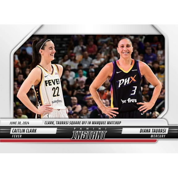 WNBA 2024 Instant Basketball Caitlin Clark / Diana Taurasi #104 (Rookie)