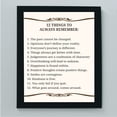 thumbnail image 2 of EIMELI "12 Things To Always Remember"- Inspirational Wall Art- 8 x 10" Print Wall Decor-Ready to Frame. Modern Typographic Print for Home-Office-School Decor, Great Positive Thinking Reminders, 2 of 5