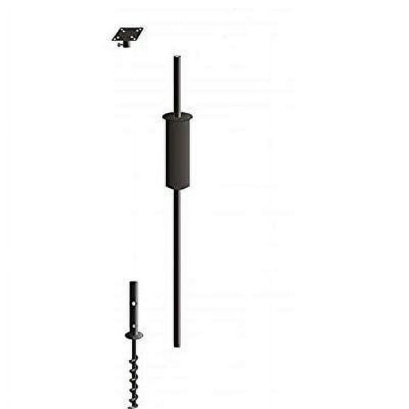 BirdsChoice Bird Feeder Pole Kit for One Feeder, 60-inch, Black