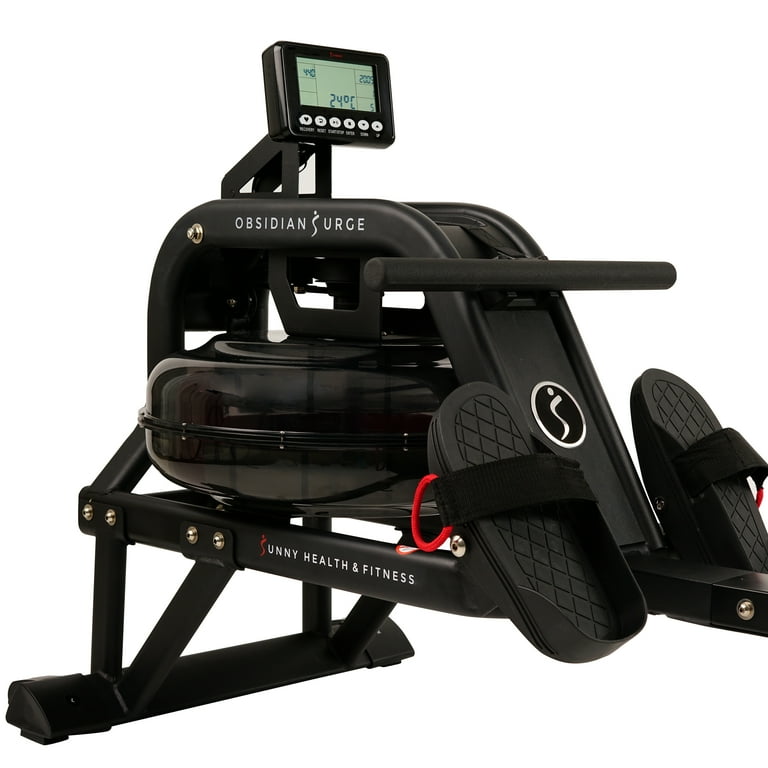 Sunny Health Fitness Water Rowing Machine, Full Body Home