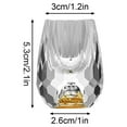 thumbnail image 5 of CQCYD under $5 1Pcs Crystal Wine Glasses, Crystal Wine Glass, Diamond Cut Wine Tumbler, Stemless Drinking Glass, Gold Foil Wine Glass, Barware Cocktail Glass, Elegant Beverage Glass, 5 of 9