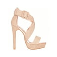 thumbnail image 2 of Women's High Heels Open Toe Ankle Strap Stilettos Platform Sexy Party Heeled Sandals, 2 of 5