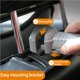 thumbnail image 3 of Soporte De Gancho Trasero Para Asiento Trasero De Automóvil Gancho Oculto Para Automóvil Soporte Para Teléfono Móvil Dos En Uno Noticed VI009173-01, 3 of 7