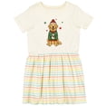 thumbnail image 3 of Inktastic Golden Retriever Christmas Girls Toddler Dress, 3 of 5