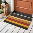 thumbnail image 4 of 2x3 Ft Entryway Area Rug, Vintage Kitchen Rug Runner Washable Floor Mat, Vintage Wooden Farmhouse Striped Non Slip Indoor Door Mat Throw Carpet for Bathroom Living Room Bedroom, 4 of 8
