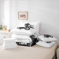 thumbnail image 6 of Manfei Sporty Dirt Bike 7pcs Queen Bedding,Extreme Games Bedding Comforter Set Queen,White,Reversible, 6 of 7