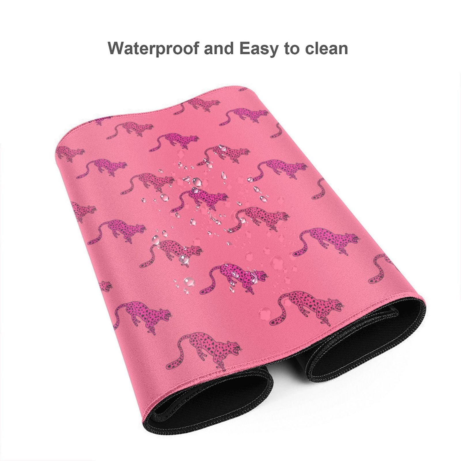 Kdxio Leopard Print Print Large Gaming Mouse Pad,Non-Slip Base,Water Resist Keyboard Pad for Gamer,Office & Home,29.5 x 15.8 in