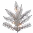 thumbnail image 2 of Vickerman 14' x 72" Platinum Fir Artificial Christmas Pencil Tree, Warm White Dura-Lit® LED Lights, 2 of 2