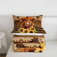 thumbnail image 5 of meiyoeat rustic Aztec Highland Cow Full Size Comforter Sets,Western Farm Print Bedding Comforter Set,Reversible,3-Piece,1 Comforter and 2 Pillowcases, 5 of 7