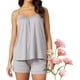 thumbnail image 1 of Camiseta sin mangas holgada con sujetador integrado, camiseta sin mangas para mujer con camisola con sujetador integrado, camiseta sin mangas con tirantes finos, 1 of 7