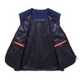 thumbnail image 5 of RYDCOT Men's Mesh Lined Fishing Vest Utility Zipper Summer Cotton Vests with Muti Pockets for Sai Travel Outdoor Work Photo Cargo Fly Navy, 5 of 5