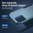 thumbnail image 2 of for iPhone 13 Pro Case, Dual Layers Shell Hard PC + Soft TPU Back Shell Heavy Duty Military Drop Protection Rugged Shockproof Hybrid Case for iPhone 13 Pro, Blue, 2 of 7
