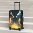 thumbnail image 6 of Rateoe Firefly Forest Fox Printed Luggage Cover, Suitcase Protector Fits 18-32 Inch Luggage-Small, 6 of 7