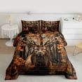 thumbnail image 2 of Castle Fairy 3-Piece Queen Size Comforter Set - Safari Deer Wildlife Animal Print, 2 of 8