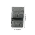 thumbnail image 3 of Large Capacity Hanging Storage Bag Wall Mount Organizer With Multiple Pockets For Cosmetics Sundries Gray, 3 of 6