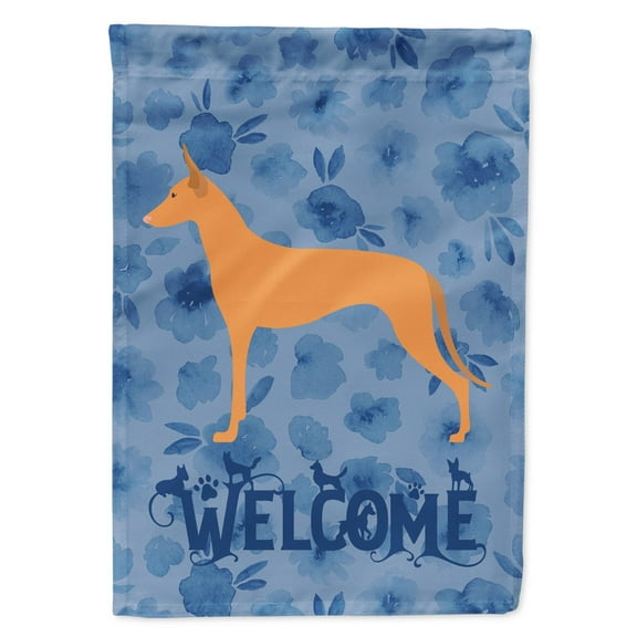 Carolines Treasures CK6115GF Pharaoh Hound Welcome Flag Garden Size Small multicolor