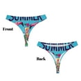 thumbnail image 3 of Kdxio String à Motif Flamant Rose Sans Couture pour Femmes - String Taille Basse Invisible Extensible Culottes Respirantes pour Femmes-3TG, 3 of 6