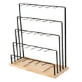 thumbnail image 3 of STARTIST 5 Tiers Earring Display Stand Holder Jewelry Hanger Rack Easy Assemble Tabletop with Hooks for Home Ear Studs Keychains Rings Black, 3 of 9