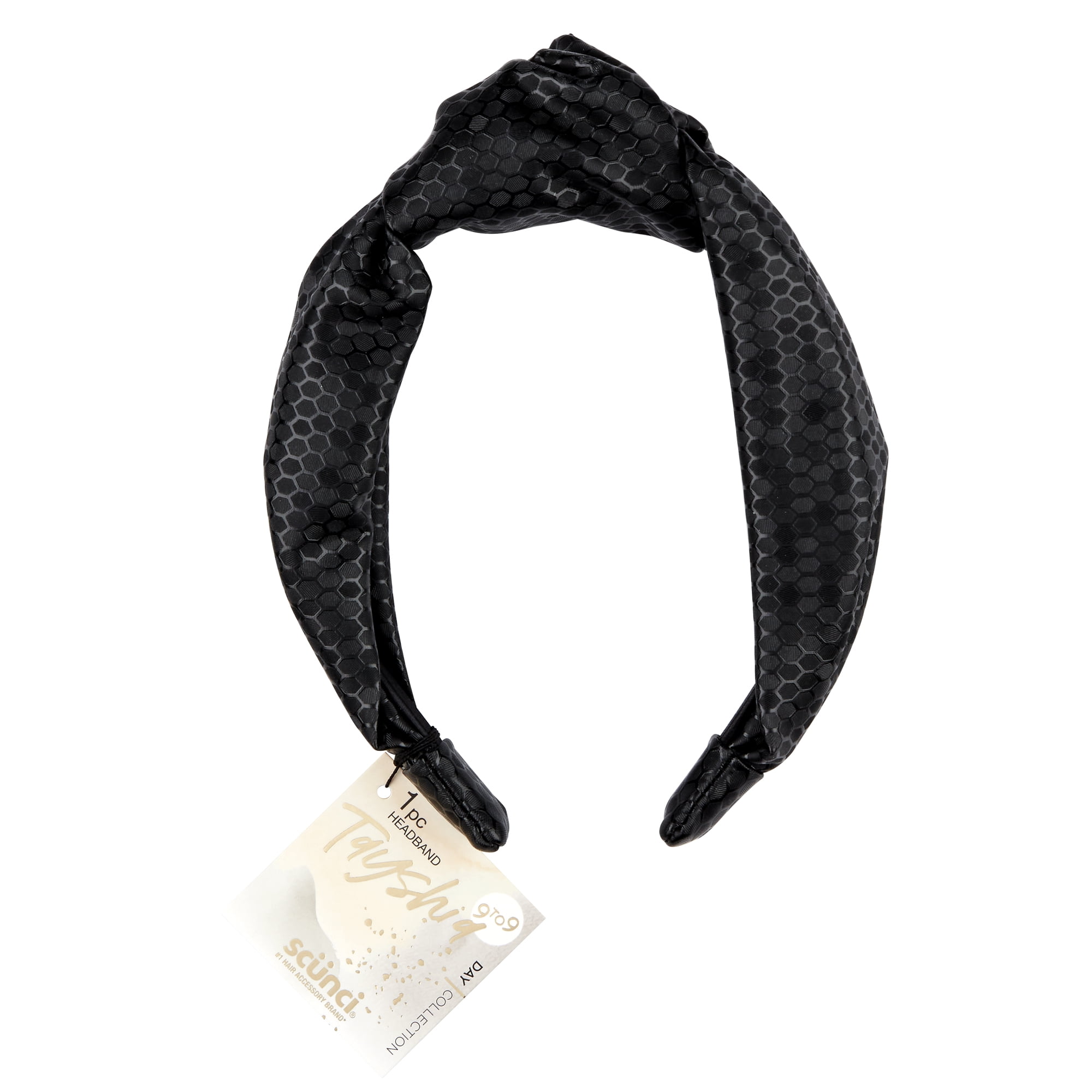 Tayshia by Scunci Knotted Wide Honeycomb Fabric Headband 