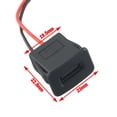 thumbnail image 4 of USB Female Power USB Charging Port Connector with Cable Terminals Charger Socket Black, 4 of 9