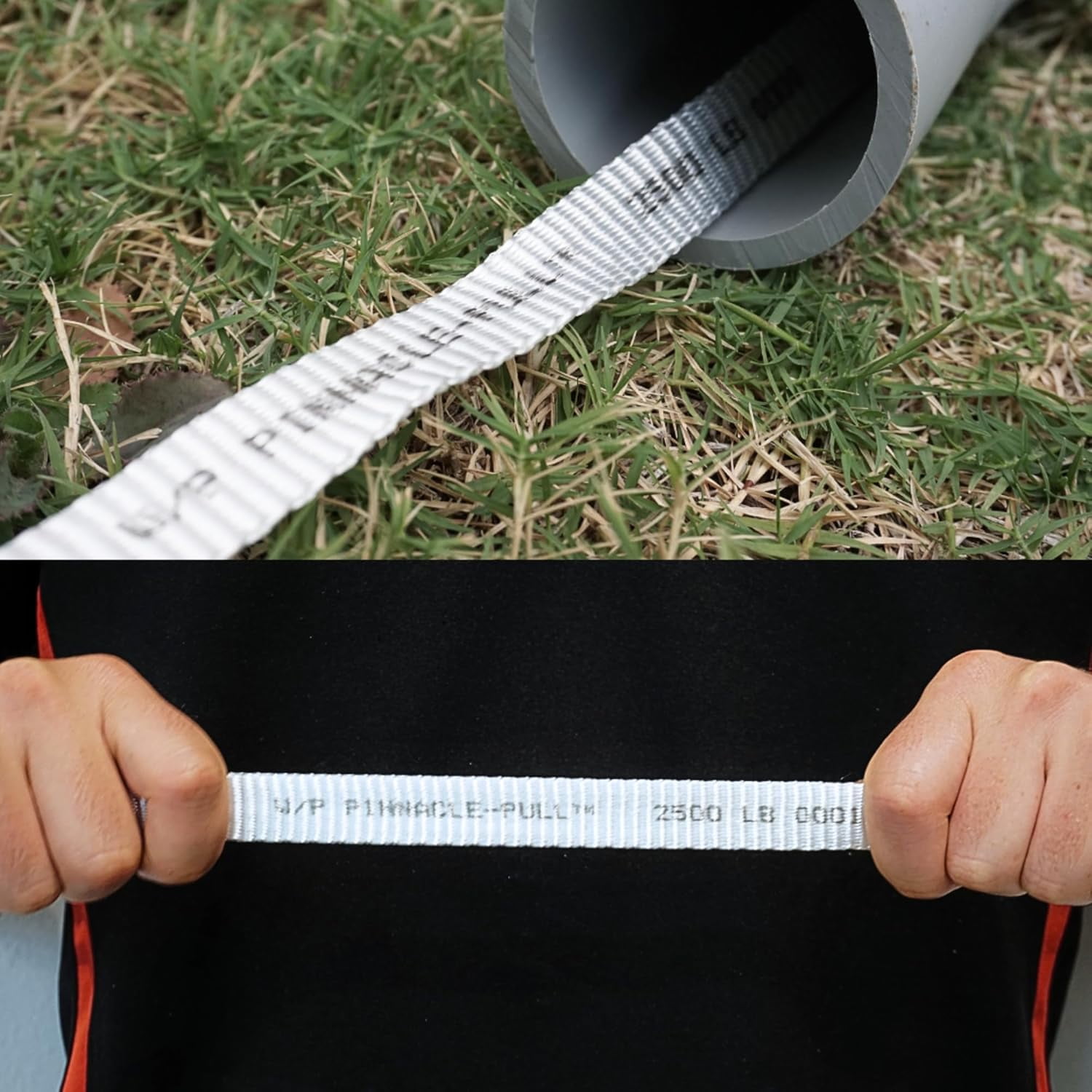 Pinnacle Pull 3/4" x 500', 2500lb Measuring Pull Tape, Mule Tape, Low Stretch!