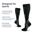 thumbnail image 2 of WDOplteas Calcetines Compresión Calcetines Deportivos Transpirables Ergonómicos para Hombres Mujeres (Negro L/XL), 2 of 9