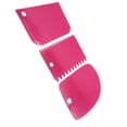 thumbnail image 1 of Cake decoration tools Cake smoother serrated Cake edge side scraper Plastic cream scraper Reusable cream edge scraper, 1 of 3