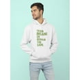thumbnail image 2 of Smartprints Mens Graphic Hoodie White - Train Insane Inspiring Quote Cotton Blend Classic Fit, 2 of 4