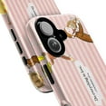 thumbnail image 2 of Pink Striped Cute Curious Monkey Phone Case, 1 Corinthians 16:14 Bible Verse Protective Cover for iPhone 17-11 All Models, 2 of 6