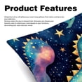 thumbnail image 2 of Starry Dinosaur Pillow Covers Inserts, Decorative Pillows, Throw Pillows with Unique Patterns for Home Décor - Set of 2 in 16x16, 18x18, or 20x20 inches, 2 of 6