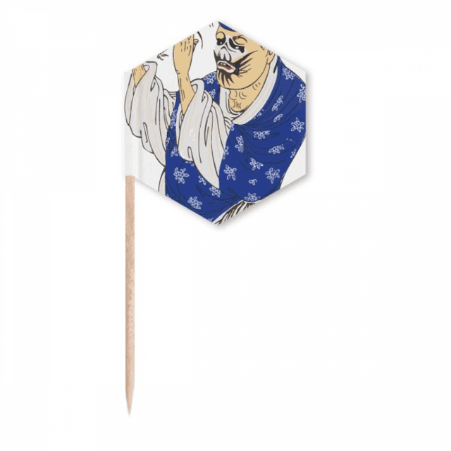 Chinese Traditional Peking Opera Pattern Toothpick Flags Cupcake Picks Party Celebration