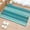 Green, variant on Teal Turquoise Aqua Ombre Bathroom Rug Washable 2x3 Entryway Rug Non Slip Contemporary Abstract Lines Front Door Mat Low Pile Indoor Doormat Throw Floor Carpet for Kitchen Bedroom Entrance