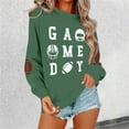 thumbnail image 4 of Ludearly Football Sweatshirts for Women Oversized Game Day Outfits Crewneck Long Sleeve Graphic Hoodies Casual Y2K Pullover Tops, 4 of 5
